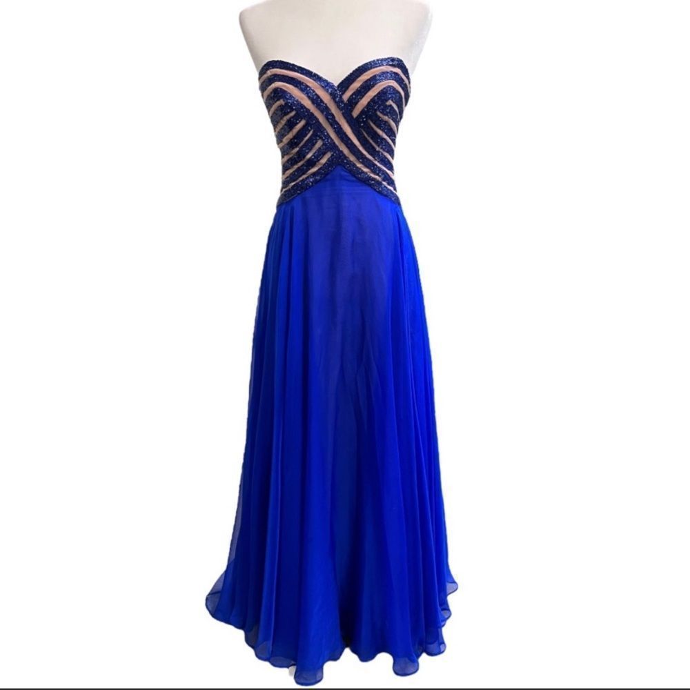 Sherri Hill Royal Blue Prom Dress